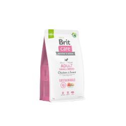 BRIT CARE SUSTAINABLE ADULT SMALL BREED CHICKEN & INSECT 3KG BRIT CARE SUSTAINABLE ADULT SMALL BREED CHICKEN & INSECT 3KG